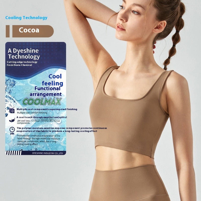 Fitness Vest With Chest Pad Yoga Bra - Bellarte Enchanté Fitness Vest With Chest Pad Yoga Bra